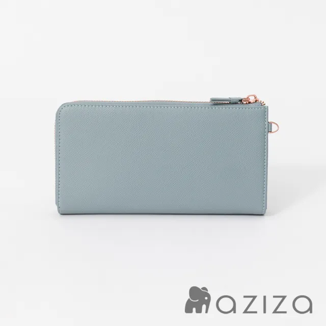 【aziza】OLA拉鍊雙層長夾(薄暮藍/絕版出清品下殺/送禮首選)