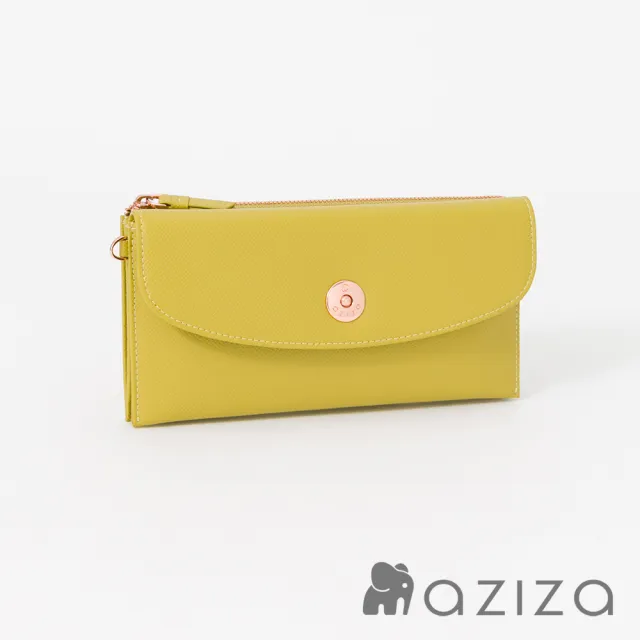 【aziza】OLA拉鍊單層長夾(新芽綠/絕版出清品下殺/送禮首選)