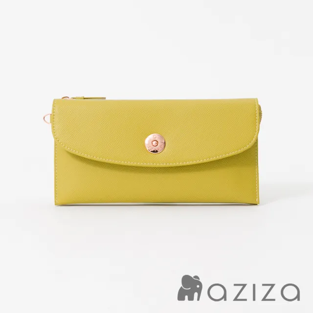 【aziza】OLA拉鍊單層長夾(新芽綠/絕版出清品下殺/送禮首選)