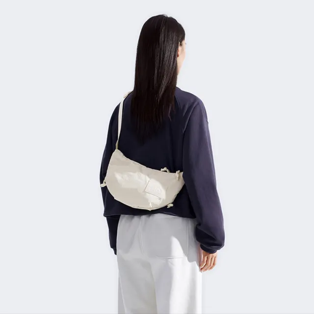 【The North Face】TNF 休閒 運動 單肩包 W NEVER STOP CROSSBODY 女 米白(NF0A81DSQLI)