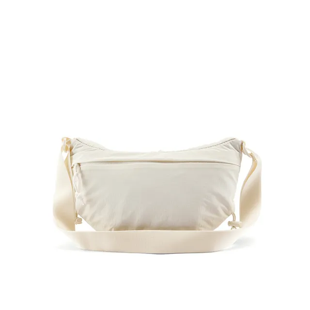 【The North Face】TNF 休閒 運動 單肩包 W NEVER STOP CROSSBODY 女 米白(NF0A81DSQLI)