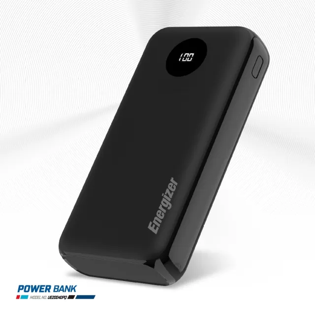 【Energizer 勁量】勁能充 迅閃 UE20040PQ 22.5W 快充行動電源 20000mAh(安全設計 多重電路防護機制)