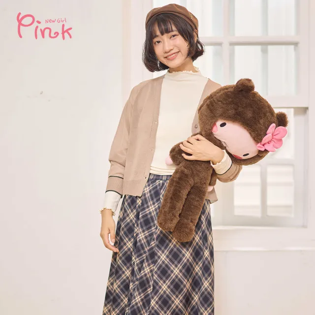 【PINK NEW GIRL】甜蜜排釦薄款針織衫 Z1402BD(2色)
