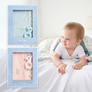 【奇哥】豆趣竹纖維四季毯禮盒 70&times;90cm(寶寶新生兒禮 滿月禮 彌月禮 嬰兒禮盒 小被被 被毯)