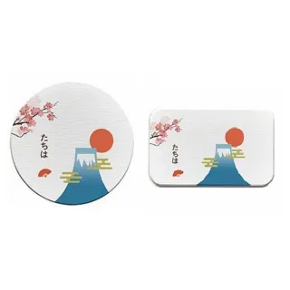 【KOTI 日安生活】矽藻土吸水杯墊-簡約現代(富士山隔熱墊漱口墊洗漱墊肥皂墊珪藻土硅藻土)