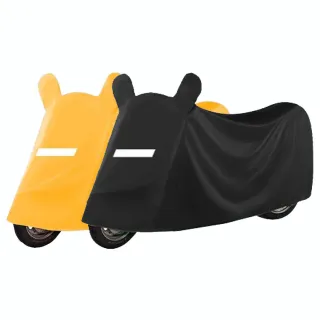 【享屋】贈汽機車杯架-全罩式機車罩-有耳款(機車防水罩 機車防塵套 防水機車套 摩托車罩 機車防雨罩)