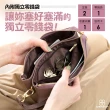 【CHENSON】真皮 6卡長夾式雙層手拿包 手機包附真皮手腕帶 皮夾 手提包(W25480)