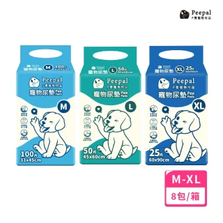 【Peepal】寵物尿墊 M100片/L50片/XL25片(8包/箱)