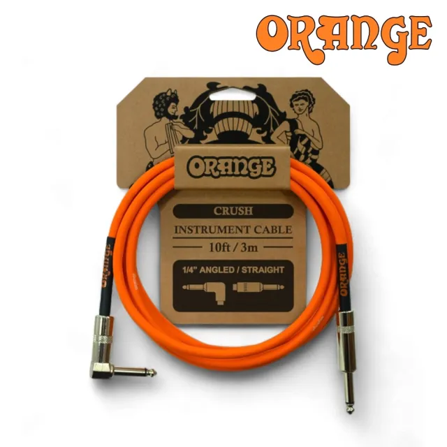 【ORANGE】Crush Cable 10FT樂器導線 直L頭/專屬英倫血統(CA035 電吉他導線 貝斯導線 KB導線 錄音)
