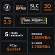 【DATO 達多】DP700 1TB M.2 2280 PCIe Gen3x4 SSD 固態硬碟(最高達讀:2500MB/s 寫:1700MB/s)
