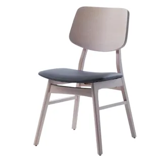 【H&D 東稻家居】諾艾莉北歐風實木餐椅(原木 椅子 餐椅)