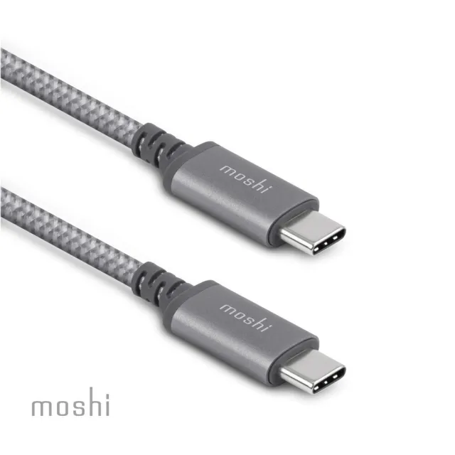 【moshi】Integra USB-C to USB-C 充電線/編織傳輸線(2.0m Type-C iPhone充電線)