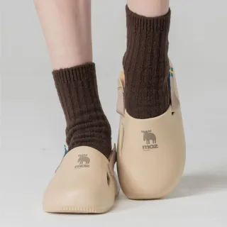 【moz】瑞典 駝鹿 巧巴達  eva 2way 穆勒涼拖鞋(奶茶色 版型偏小)