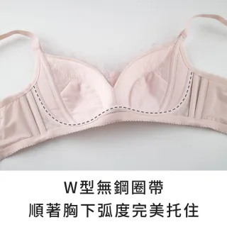 【玉如阿姨】自由幻夢內衣。無鋼圈包覆穩定日常不外擴 台灣製※0620綠(C.D.E.F罩 無鋼圈 機能 大罩杯)