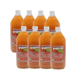 【費爾先生 Fairchilds】有機蘋果醋x8瓶(946ml)