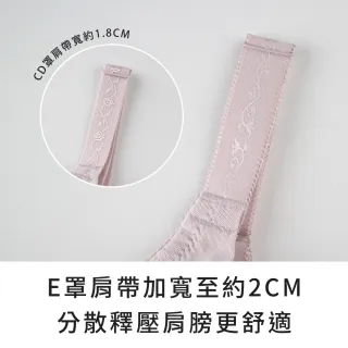 【玉如阿姨】PS修片女王內衣。高包覆托高修飾立體胸型 台灣製※0609膚(C.D.E罩 包覆 提托 大罩杯)
