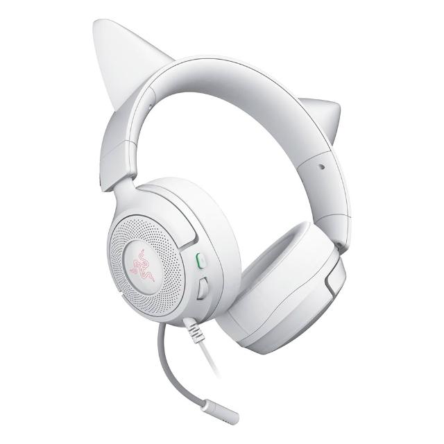 【Razer 雷蛇】北海巨妖 Kraken Kitty V3 X 有線耳麥 - 白色
