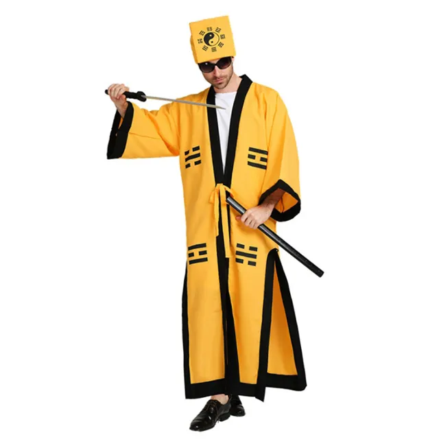 【橘魔法】大人道士服 帽子+道袍(套裝 造型服 萬聖節 角色扮演 道具 戲劇 變裝派對 主題 尾牙 cosplay)