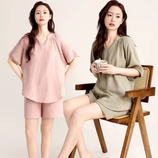 【Kosmiya】1件 帶胸墊 莫代爾 純色雅致睡裙/女睡衣/睡裙/居家服/連身洋裝/洋裝(3色可選/均碼/加大碼)