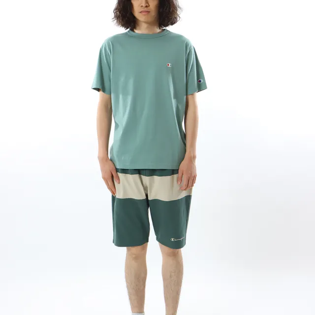 【Champion】官方直營-經典刺繡LOGO素色短袖Tee-男(8色-日規)