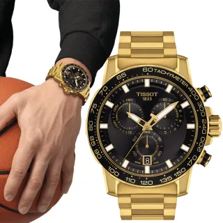 【TISSOT 天梭】SUPERSPORT CHRONO 三眼計時手錶-45.5mm 新年 禮物(T1256173305101)