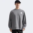 【The North Face 官方旗艦】北面男女款灰色大尺寸品牌印花長袖大學T｜8F0M0UZ