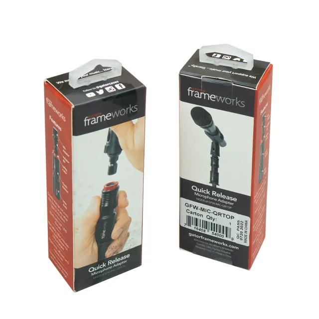 【Gator Frameworks】QRTOP-麥克風快拆轉接組Quick Release Mic Adapter(錄音必備省時快速保護麥克風)