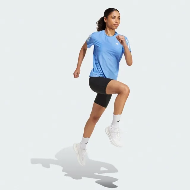 【adidas 愛迪達】Otr B Tee 女 T恤 運動上衣 休閒短袖 藍 亞版(JW9673)