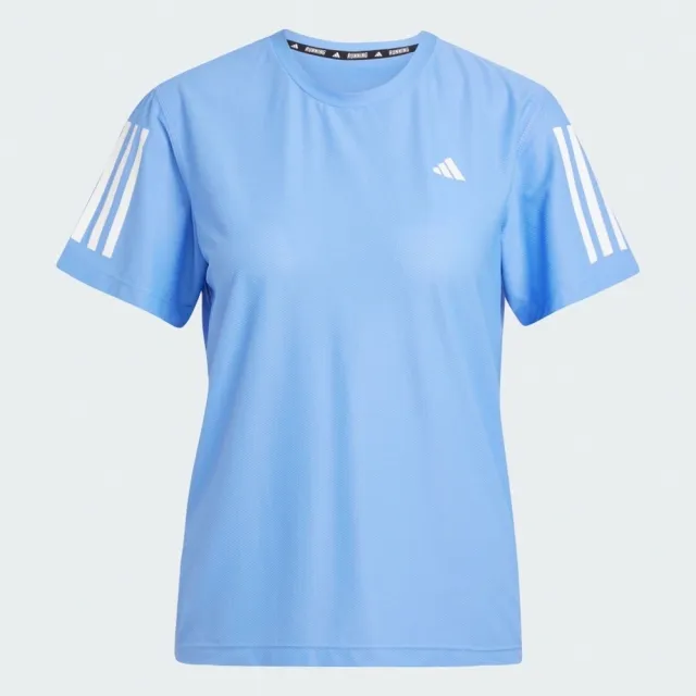 【adidas 愛迪達】Otr B Tee 女 T恤 運動上衣 休閒短袖 藍 亞版(JW9673)
