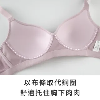 【玉如阿姨】輕舒呼吸內衣※0624膚(無鋼圈 舒適 低脊心 機能 托高 大罩杯 台灣製 B.C.D罩)
