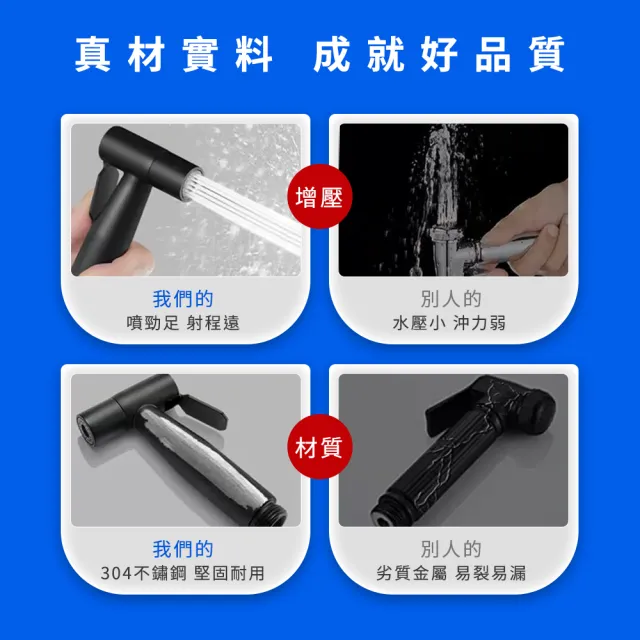 【精準科技】馬桶沖洗器 不鏽鋼馬桶噴槍 增壓沖水器 衛浴噴槍(550-TF150G)