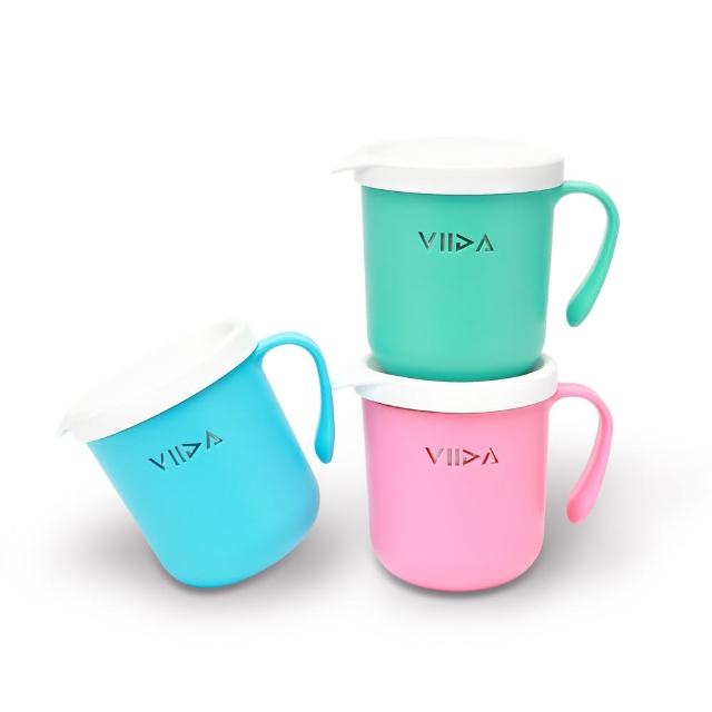 【VIIDA】Souffle 抗菌不鏽鋼餐杯(兒童餐具 抗菌不鏽鋼 寶寶餐杯 直飲水杯)