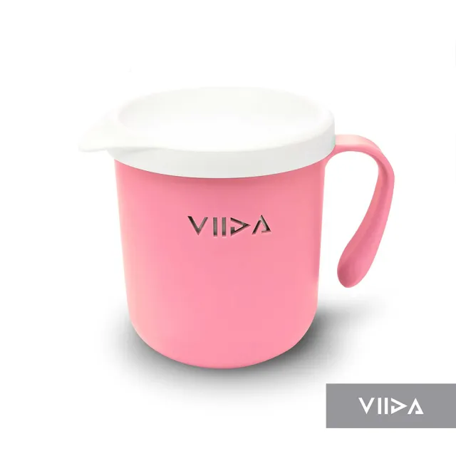 【VIIDA】Souffle 抗菌不鏽鋼餐杯(兒童餐具 抗菌不鏽鋼 寶寶餐杯 直飲水杯)