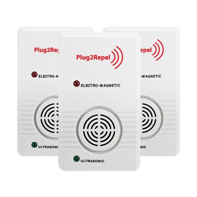 【Digimax】天降驅鼠神兵 威豹超音波驅鼠器 UP-117 三入組(適用35坪 適合多空間多隔間使用)