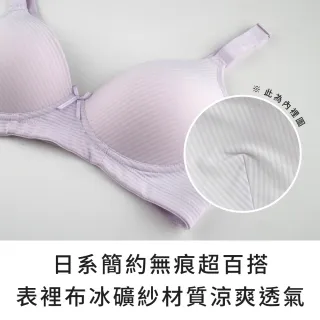 【玉如阿姨】沁夏Q凍內衣※0646黑(B.C罩 涼感 無鋼圈 無痕 舒適 居家 內搭 台灣製)