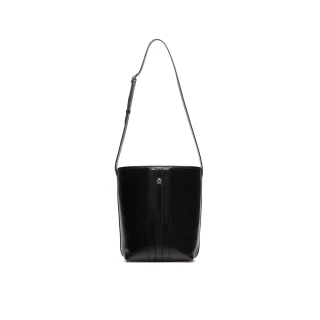 【BALLY】官方直送 BECKETT 肩背黑色水桶包