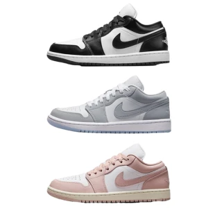 【NIKE 耐吉】運動鞋 休閒鞋 WMNS AIR JORDAN 1 LOW 女鞋 復古鞋 經典 小Dior 黑白灰白 多款(1DC0774-105&)