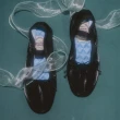 【ROCKFISH】WISLEY QUILTED SCRUNCH FLAT 緞面平底芭蕾舞鞋 抓皺 絎縫 黑色 女鞋