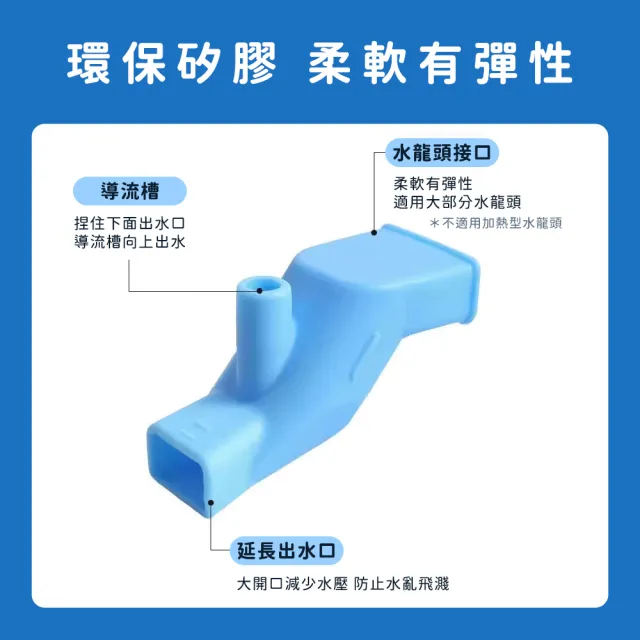 【智殿】5入矽膠水龍頭延伸器 延伸漱口兩用 寶寶洗手 水龍頭加長器(165-OOFE 導水槽 導水器 水槽延伸器)