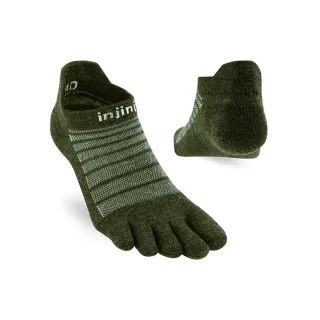 【Injinji】Run輕量羊毛五趾隱形襪NX[森林綠]NAA0748(輕量款 慢跑 五趾襪 羊毛襪 隱形襪)