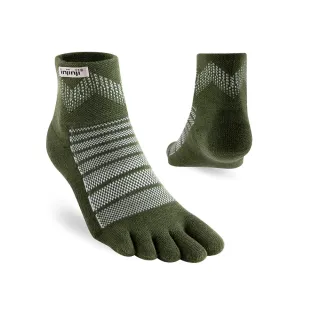 【Injinji】Outdoor戶外避震羊毛五趾短襪NX[森林綠]NAA7548(避震款 五趾襪 短襪 羊毛襪 登山襪 中性款)