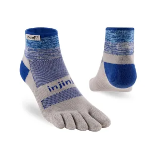 【Injinji】Trail野跑避震吸排五趾短襪[海王星藍]NAA3656(厚底防震 吸濕排汗 防腳底水泡 推薦鐵人襪)