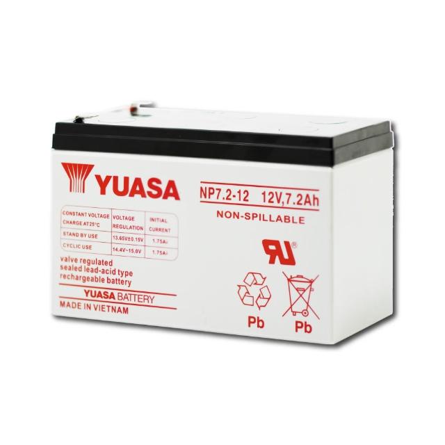【湯淺】2入組★YUASA湯淺 NP7.2-12閥調密閉式鉛酸電池-12V7Ah(UPS 專用電池 密閉式鉛酸電池)