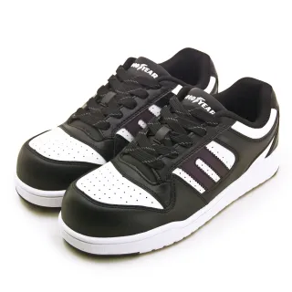 【GOODYEAR 固特異】男 2E寬楦塑鋼頭板鞋款防護認證安全工作鞋 穩將系列(黑白 53929)