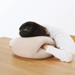 【MUJI 無印良品】午睡用柔軟多用途靠枕 成品尺寸:W35×L44×D22 cm(墨灰/淺米/薄荷綠)