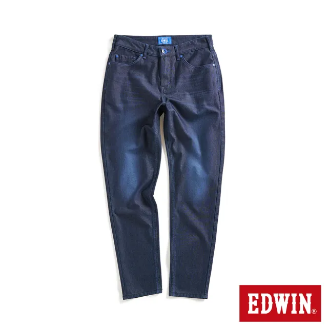 【EDWIN】女裝 EDGE 藍光動能全方位超彈力丹寧錐形褲(原藍磨)