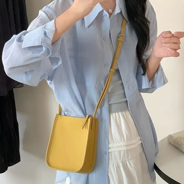 【MoonDy】雙11 真皮小包 女生斜背包 牛皮迷你包 手機肩背包 百搭小方包 休閒側背包