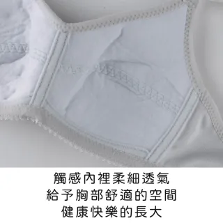 【玉如阿姨】花漾微樂山丘內衣※0664粉(A.B罩 少女 發育 透氣 小胸 護胸 防激凸 服貼 台灣製)