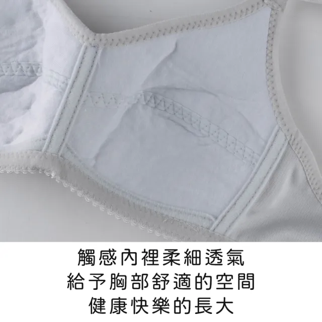 【玉如阿姨】花漾微樂山丘內衣※0664灰(A.B罩 少女 發育 透氣 小胸 護胸 防激凸 服貼 台灣製)