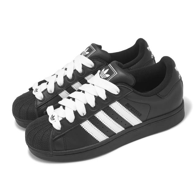 【adidas 愛迪達】休閒鞋 Superstar II 男鞋 女鞋 黑 白 貝殼頭 愛迪達(KK4474)